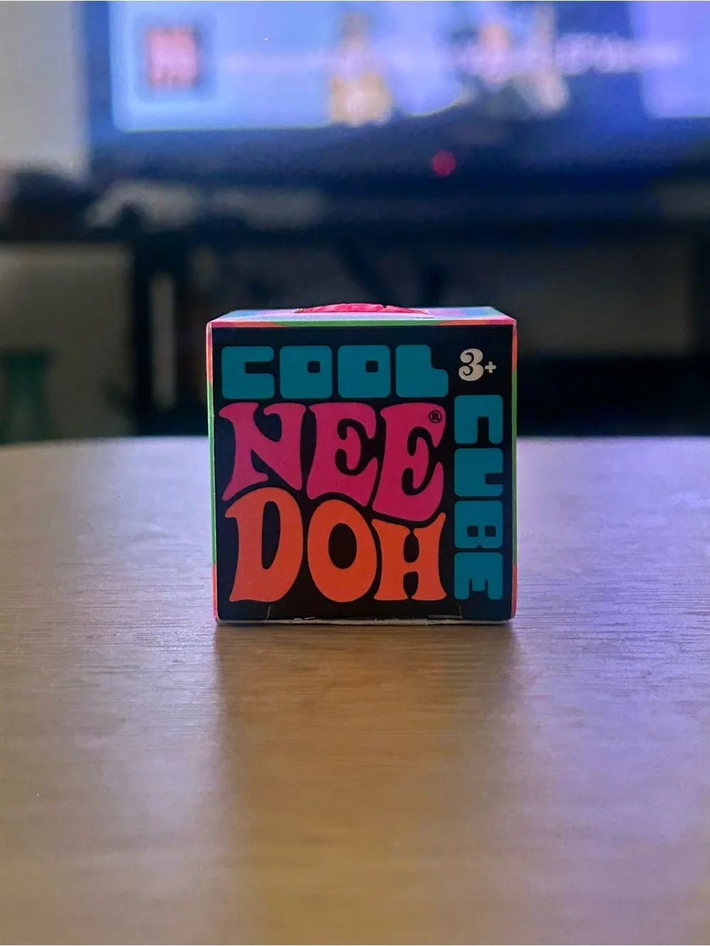 Needoh Cool Cube Squishy - Bright Pink